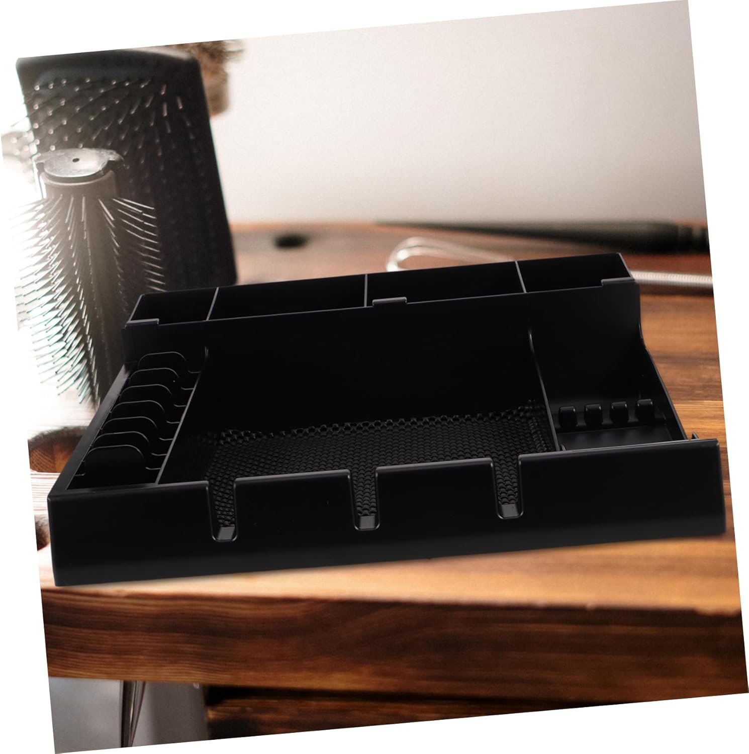 Barber Clipper Tray Organizer Portable Clipper Holder with Multi Compartment Storage for Hair Stylist Tools Lightweight Design for Easy Access and Organization Salons