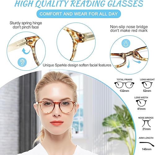 Miniatura 5 de Gafas de lectura Occhi Chiari para ordenador, filtro que bloquea la luz azul, gafas de vista cansada, lentes anti brillo con protección UV para