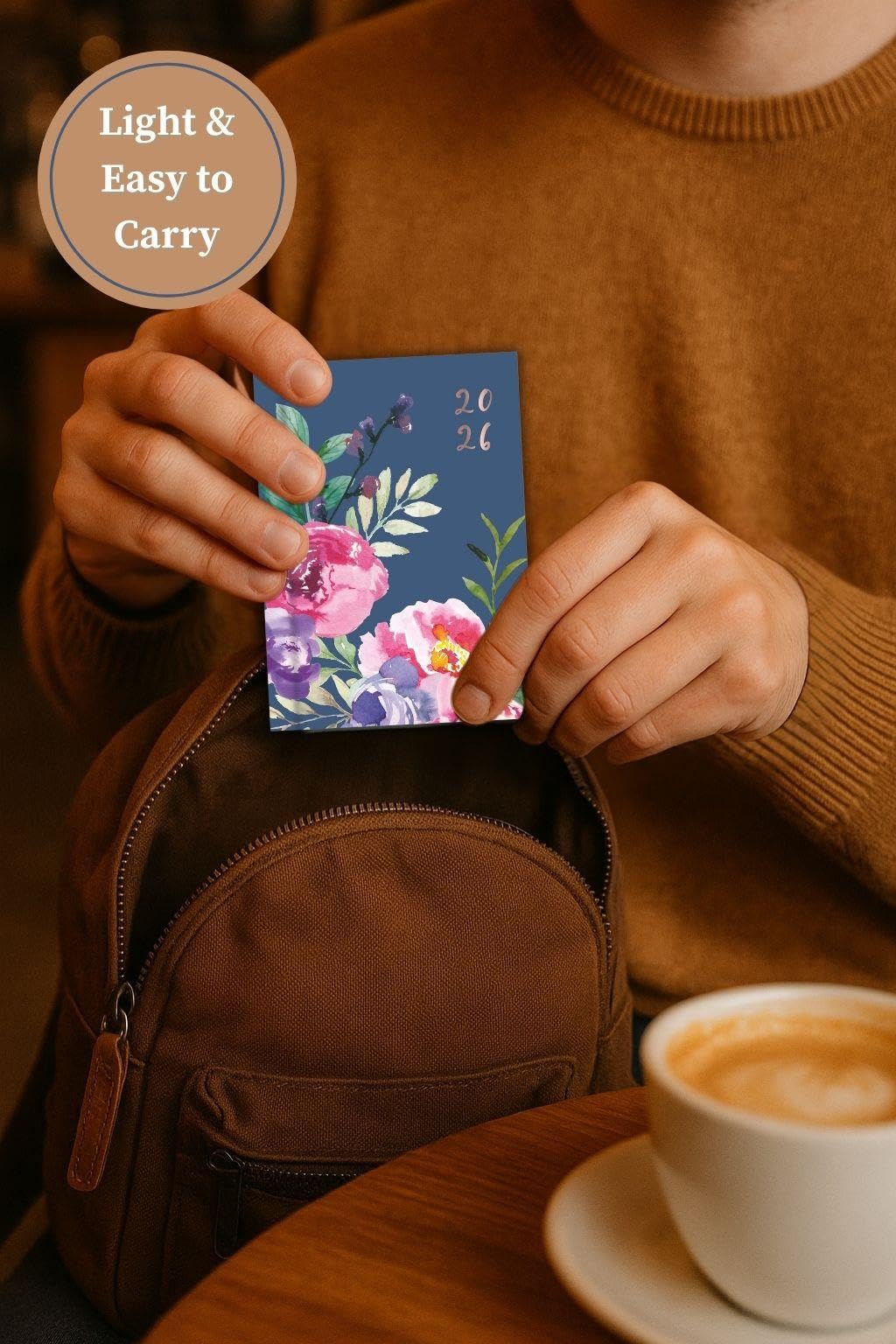 Agenda Semainier 2026 Poche – Couverture Rigide Motif Floral, Léger, Parfait Pour L’organisation ! - 3