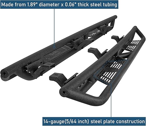 Miniatura 6 de u-Box Gladiator - Estribo tubular con escalones laterales para Jeep JT Gladiator PU 2020 2021 2022 2023 2024