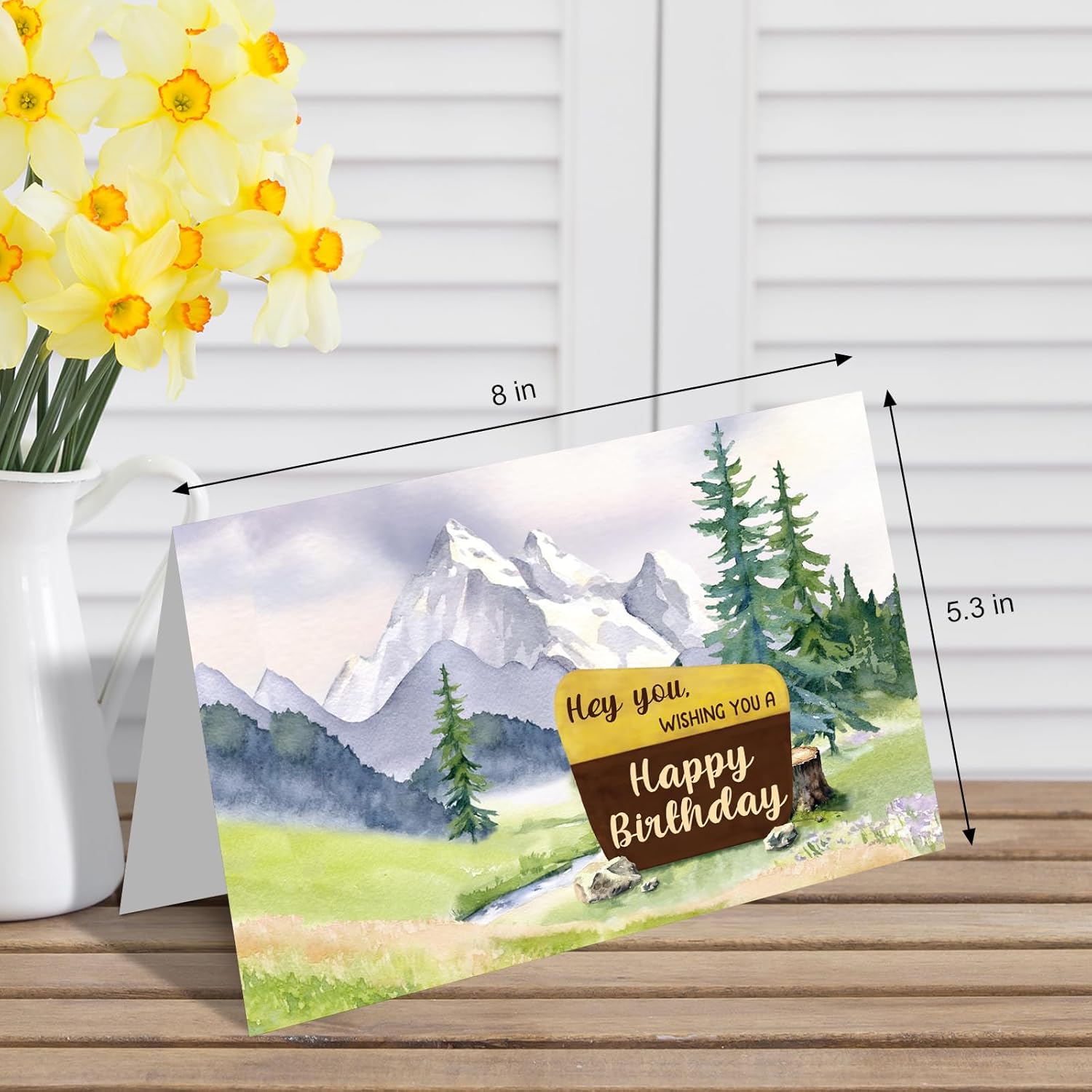 Qiliji National Park Sign Birthday Card for Him Her, Funny Outdoorsy Birthday Card for Men Women, Nature Scenic Bday Cards for Hiker Camper Adventure Lover Friends - Image 6