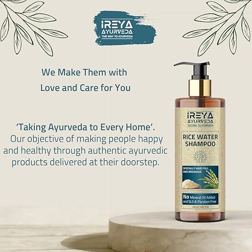 Miniatura 3 de Champú de agua de arroz para cabello con aceite de rosa mosqueta, 6.8 fl oz (6.76 onzas) de agua de arroz para el crecimiento del cabello y cabello