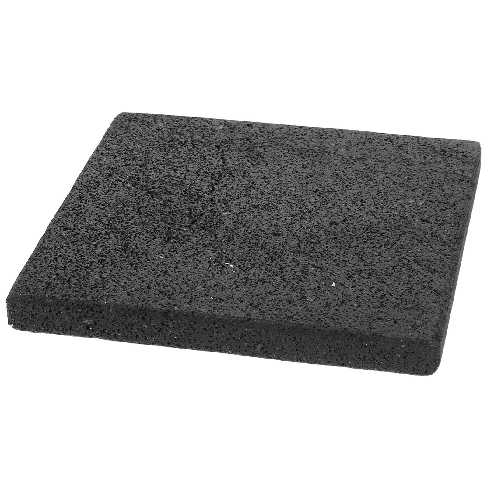 Pietra da Cottura in Roccia Lavica, Design Coreano | Colore Nero, per Pane e Alimenti Vegetali, Ritenzione del Calore, Pulizia Semplice