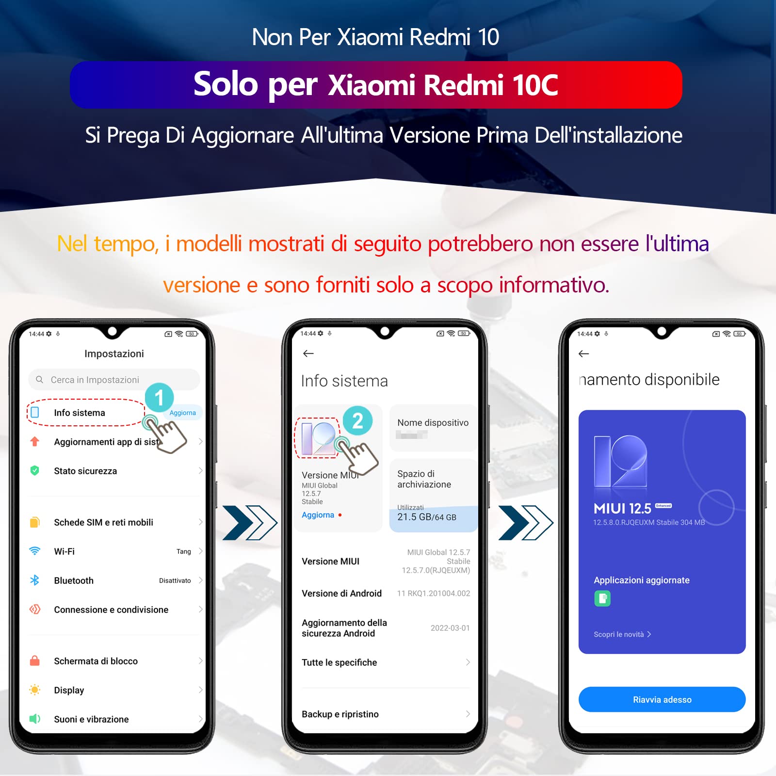 RongZy LCD Schermo per Xiaomi Redmi 10C 220333QAG 220333QBI di Ricambio Display Touch Screen Digitizer Parti di Riparazione per Redmi 10C LCD Display con Strumenti(6.71",Nero con Cornice)