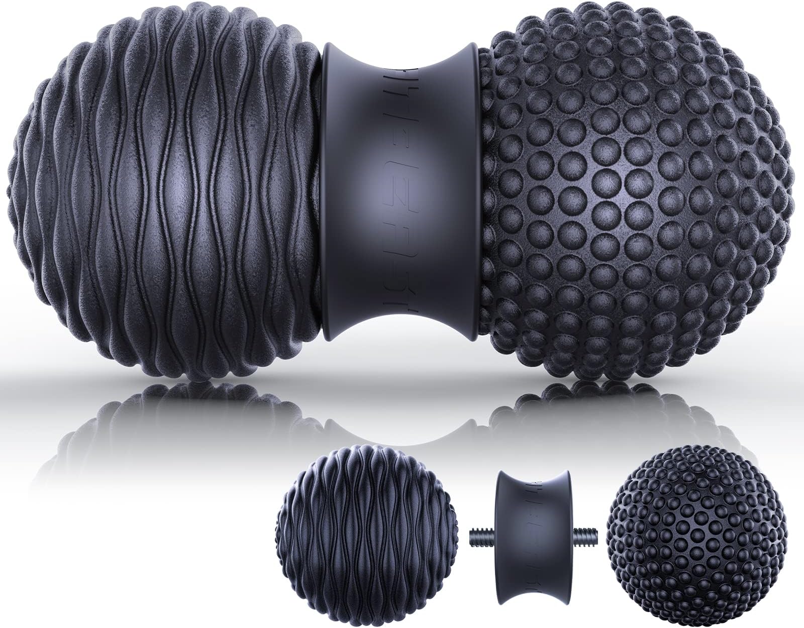 FitBeast Peanut Massage Ball, Trigger Point Massage Ball & Lacrosse Ball for