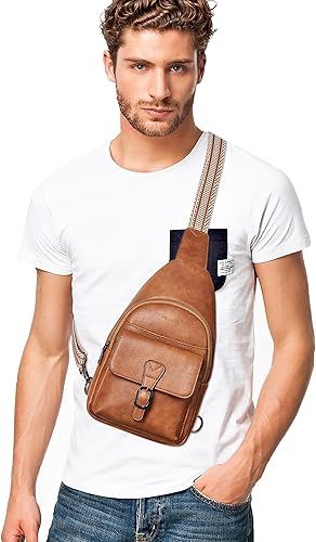 Miniatura 8 de Mroede Crossbody Bags for Women Men Sling Bag 5 Pockets Fanny Pack Sling Backpack Chest Daypack Travel Purse Anti Theft