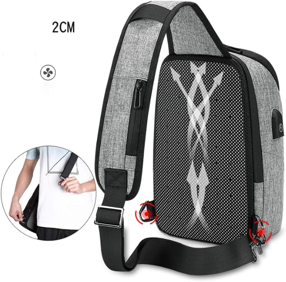 Chest Bag Men Large Capacity Shoulder Messenger Bag Fashion Shoulder Bag Casual Young Men Small Backpack
