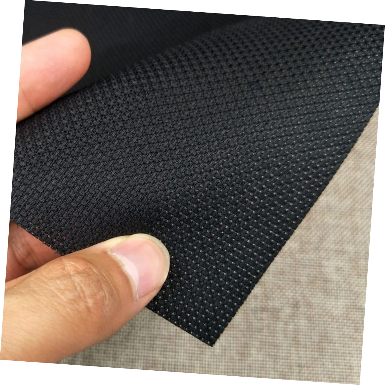 STOBOK DIY Cross-Stitch Fabric 8pcs 11ct Counted Cloth Cross-Stitch Fabric Black 30cm x 45cm