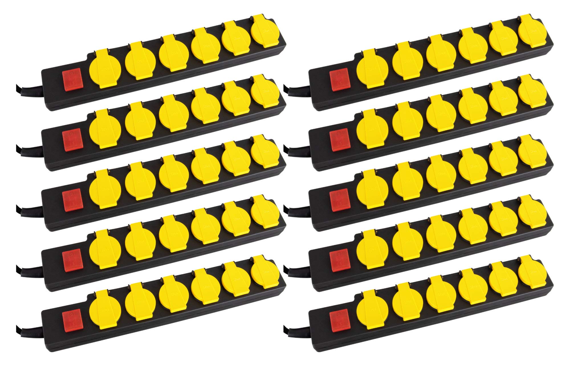 Stagecaptain OPSS-6 YE Ciabatta Multipresa Esterna 6 Vie con Interruttore