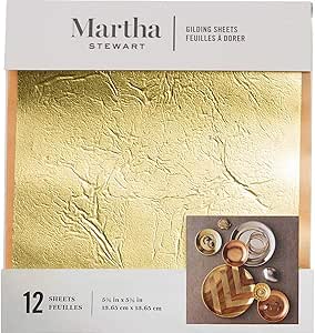 Martha Stewart Crafts Martha Stewart Gold Decoupage Gilding Sheets, Gold