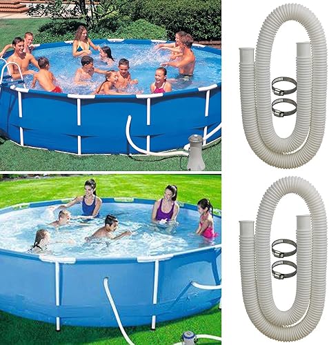 Miniatura 6 de Manguera de piscina para piscinas sobre el suelo, 1.25 pulgadas, 1.260 in de diámetro, piezas de repuesto para piscina, PE mejorado, compatible con