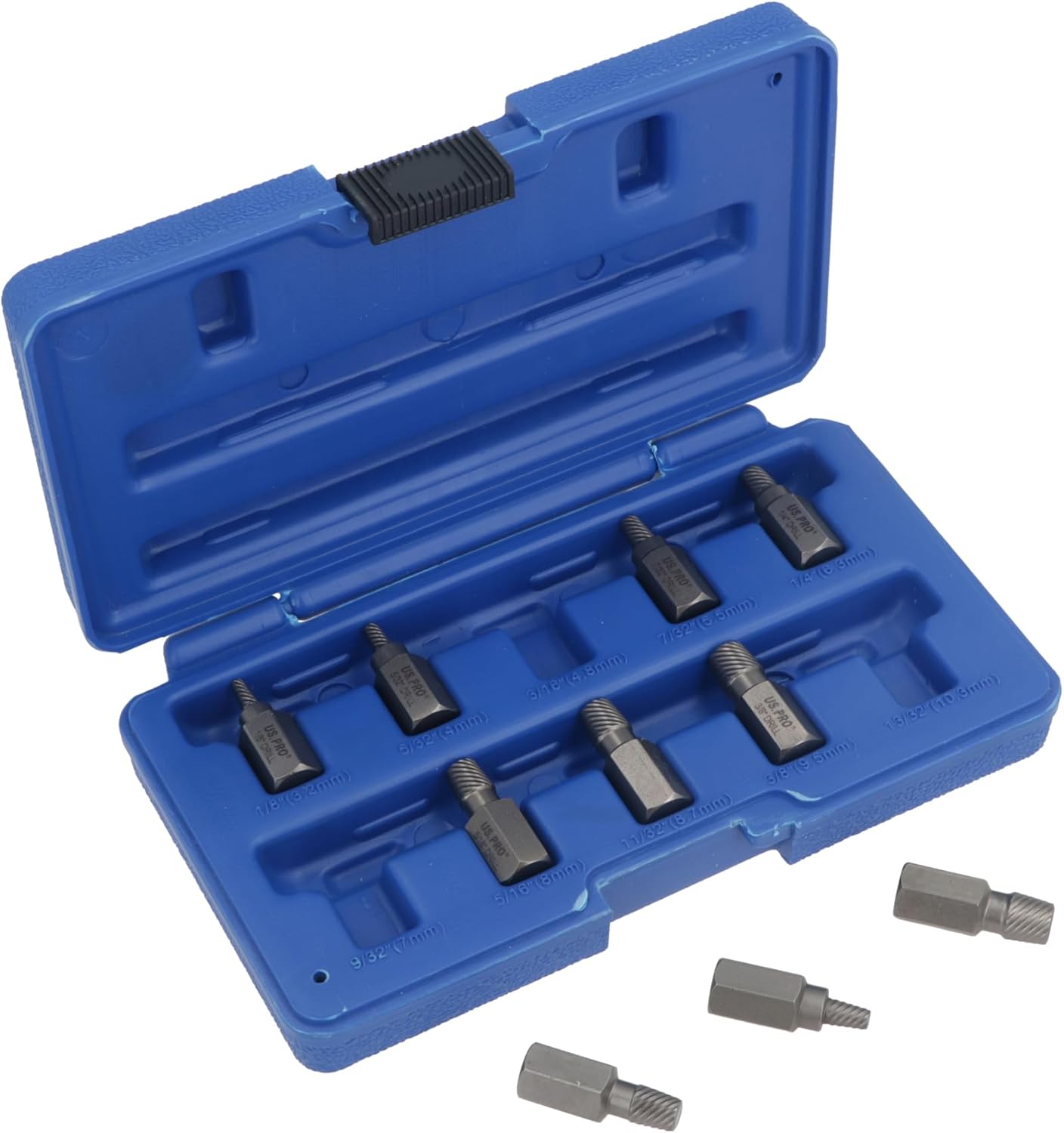 1/2" Screw Stud Extractor Remover Set Reverse Thread Easy Out 3-11mm 10pc AT077