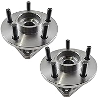 Vista 557 de TRQ Juego de 2 rodamientos de rueda trasera y conjunto de cubo con sensor ABS compatible con Ford Transit Connect 2014-2018