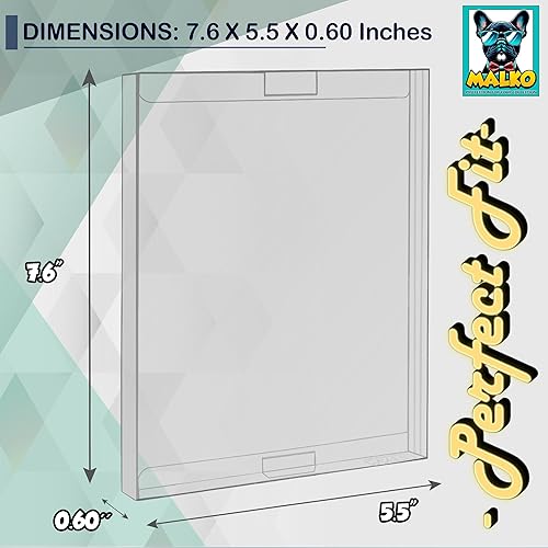 Miniatura 3 de MALKO Paquete de 10 fundas protectoras de videojuegos compatibles con: PS2 WII - WII U Gamecube Funda estándar para Xbox y DVD Funda