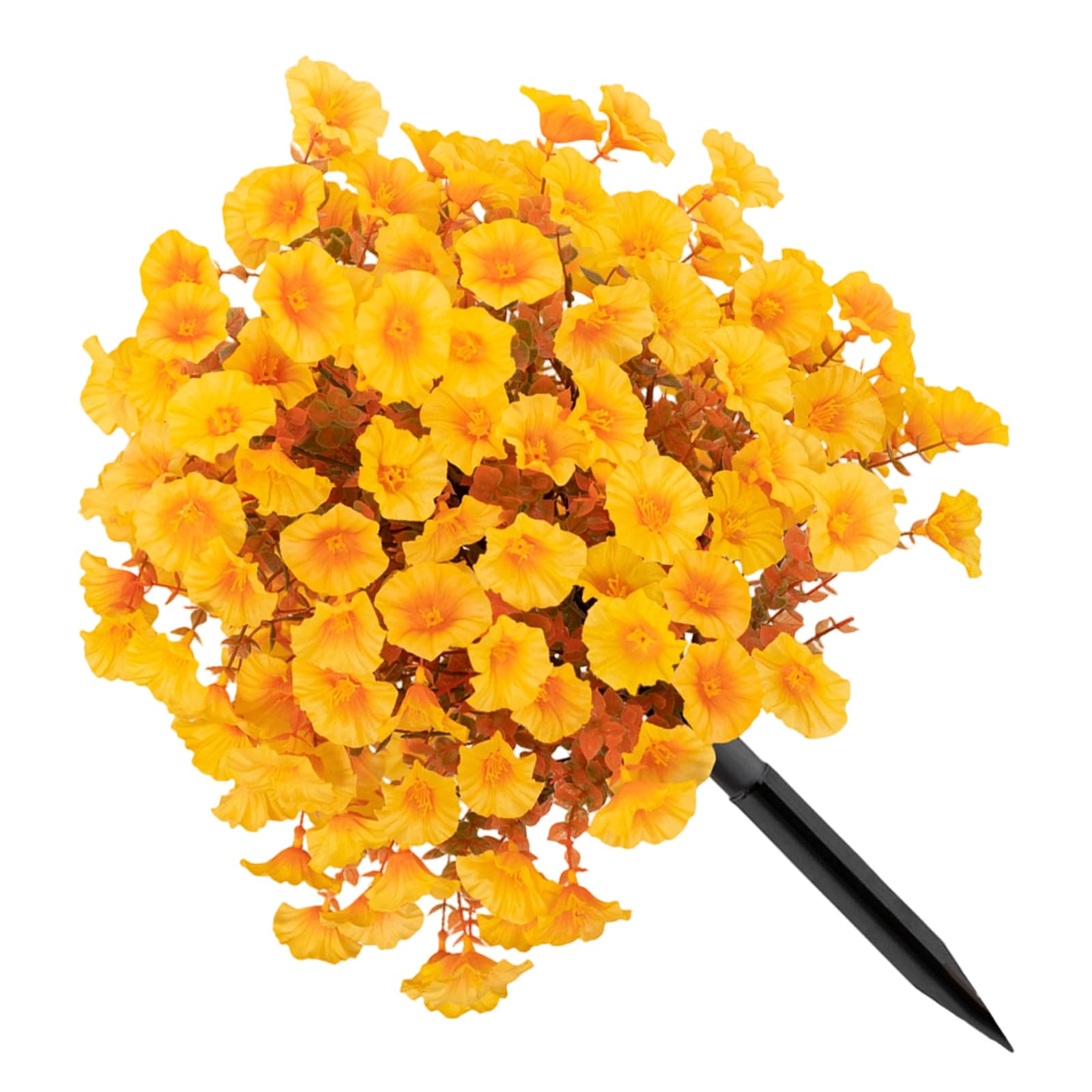YWLUUOO Artificial Morning Glory Flower Stake Realistic Green Plant for Garden Patio Yard Wedding Festival Flower Arrangement Outdoor Silkflowers for Garden Decoration