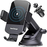 Vista 11 de CHGeek 15W Carga rápida Auto Sujeción Cargador de coche Soporte de teléfono Teléfono (Cyan)