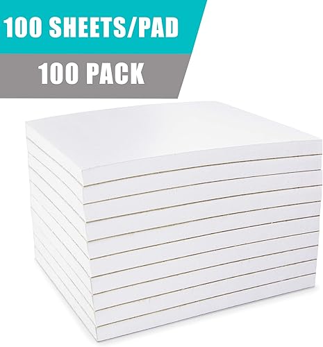 Miniatura 2 de Paquete de 100 unidades 100 hojas de bloc de notas de papel, bloc de notas de 4 x 6 pulgadas, bloc de notas para meseros, lista de comestibles,