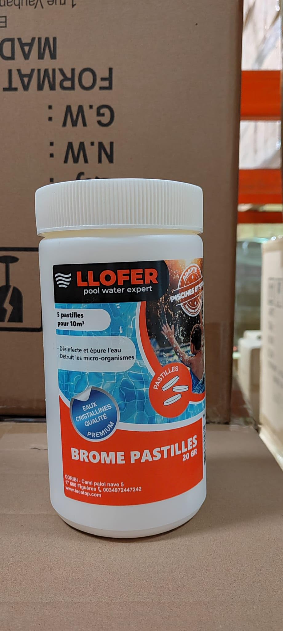 1kg Pastilles de Brome 20g - Dissolution Lente & Traitement Longue durée - Désinfection sans Odeur de Chlore - Aussi Efficace Que Le Chlore - Haute tolérance au pH - Brome Piscine