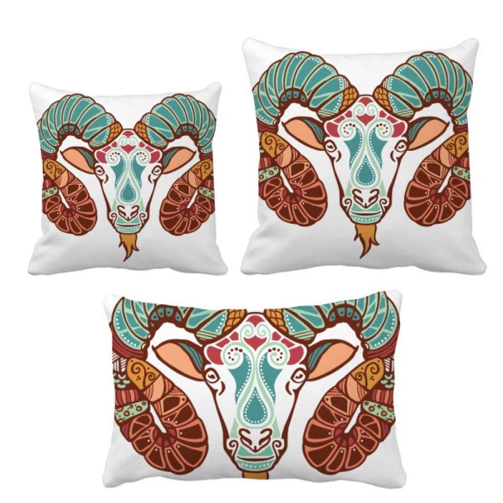 Coussin Widder Zodiac Symbol pour soulager le dos avec style céleste