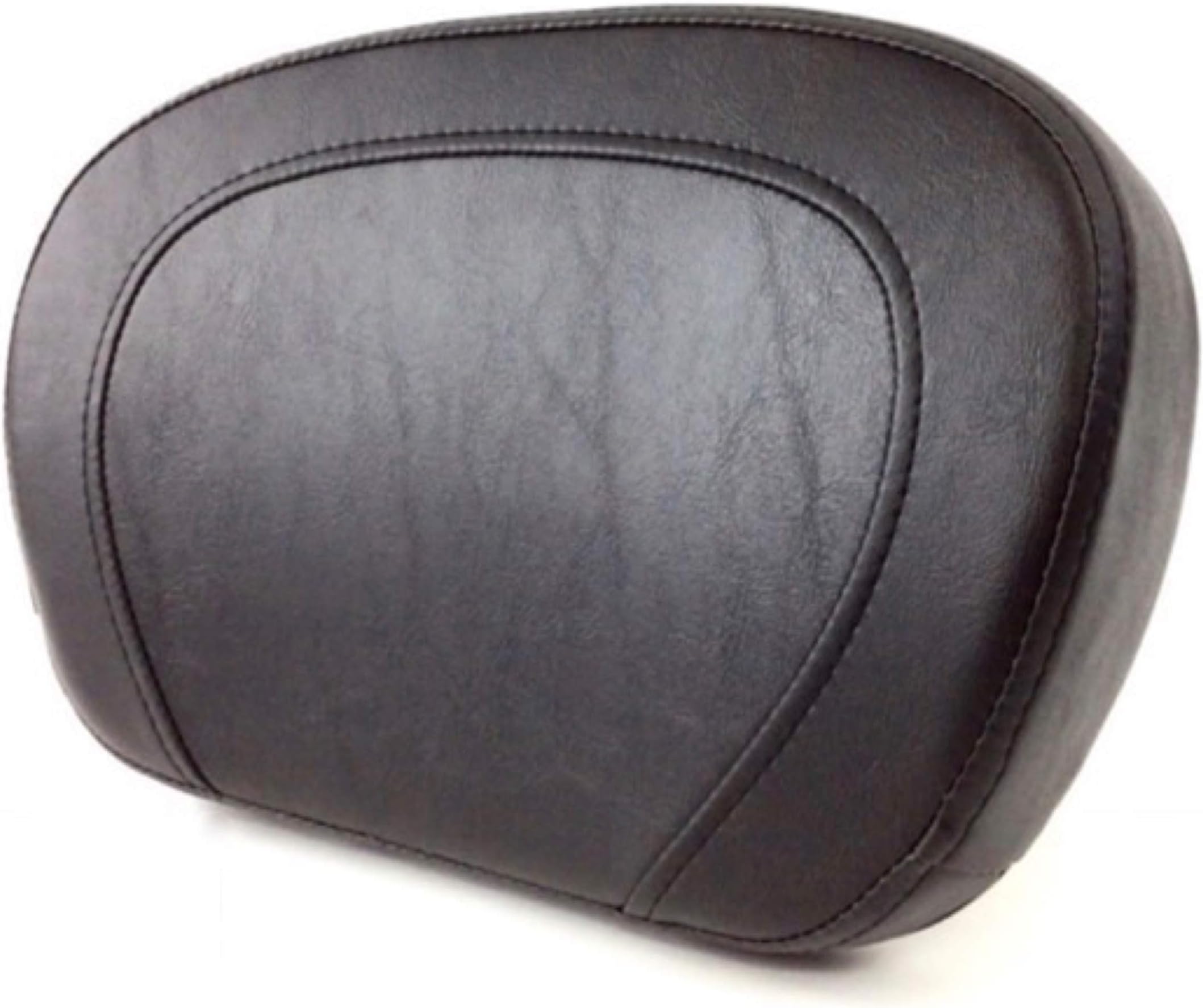 Sissy Bar Backrest Passenger Pad with Top Stitch Oval Pattern for 1994-2020 Harley Touring like Street Glide Road King HD Sissybar Uprights 54247 09A 52627 09 Back Rest Cushion ref 52924-98B