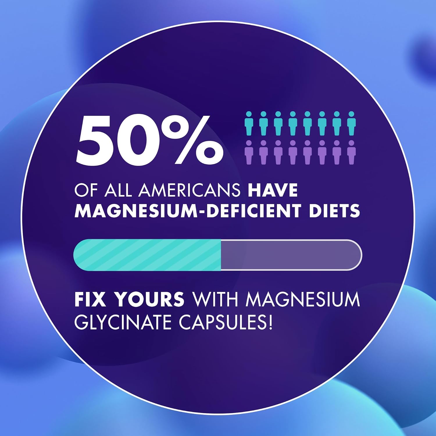 Magnesium Glycinate 2150MG, High Absorption Magnesium Glycinate, Citrate, Malate, Sugar-Free,Vegan, Inspired by Wellness Traditions Like Arjuna, 60 Wild Orange Flavor Chews