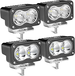AKD Part 4-Piece 80W CREE LED Pod Lights (3-inch) – Spot & Flood Off-Road Driving Assembly