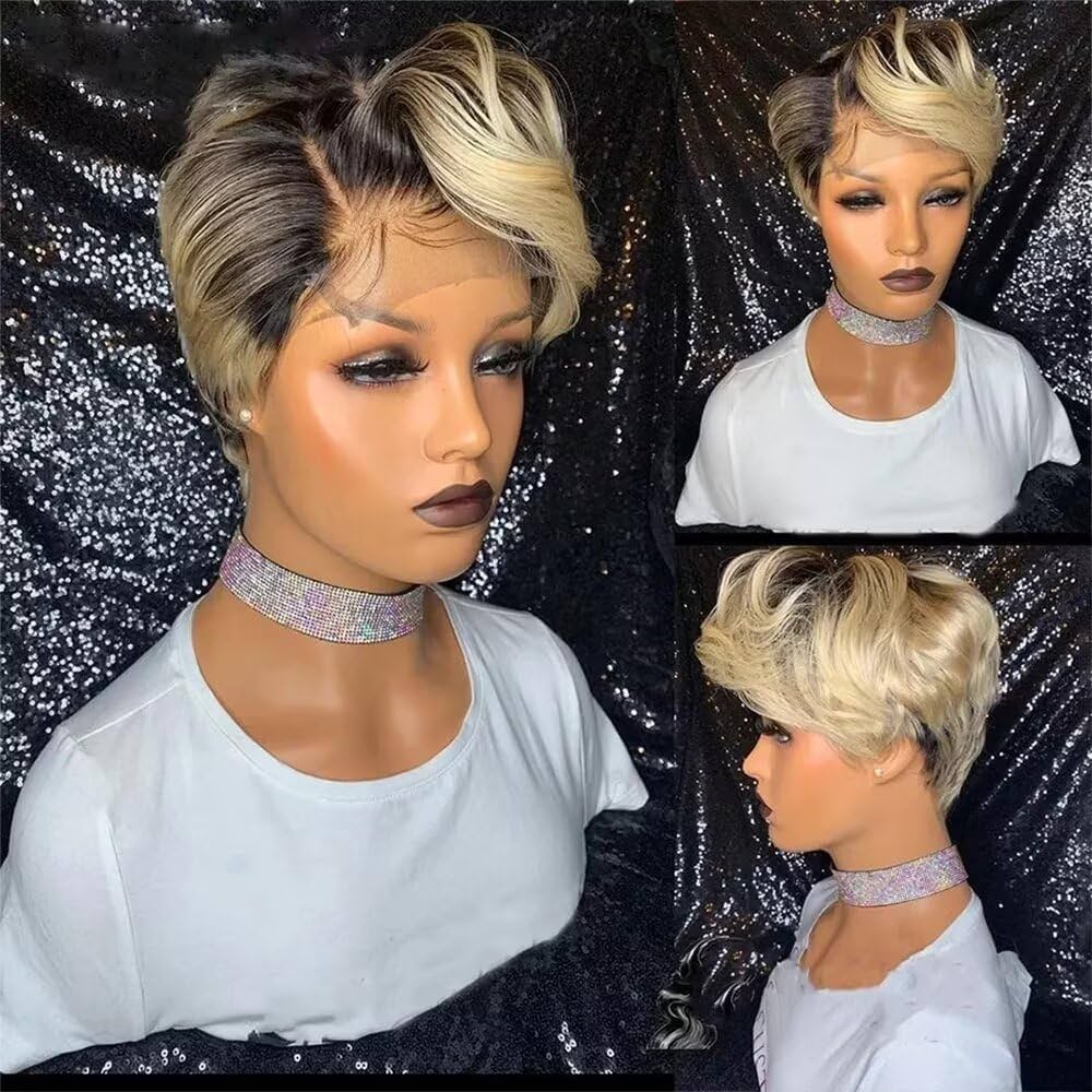 えみ Amazon.com : Short Bob Wig Highlight 1b 613 Color Body Wave
