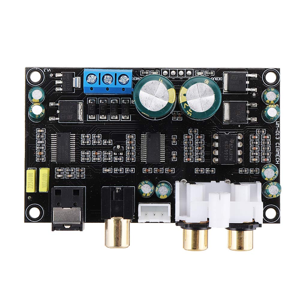 HiFi Cs8416 Cs4398 Interfaz Digital Decodificador De Audio Coaxial Óptico Spdif Dac Decodificador Soporte De Placa 24 bits 192Khz Ac12V