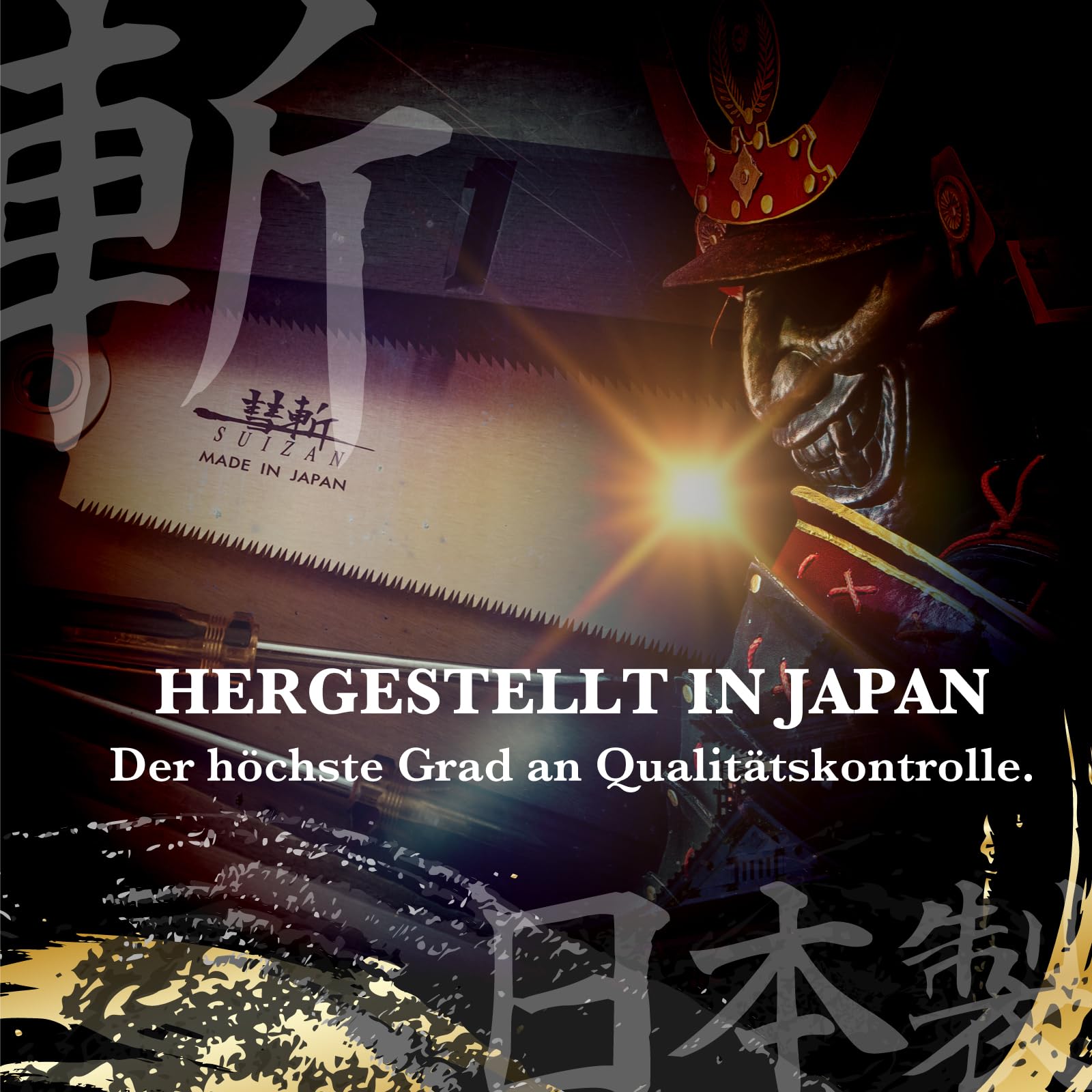 SUIZAN Ryoba Zweischneidige Säge 240mm - Professionelle Japansäge Zugsäge Handsäge Holz Saw Holzbearbeitungswerkzeuge