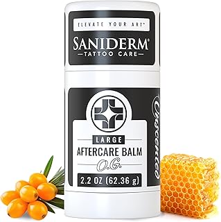 Saniderm Original Tattoo Aftercare Balm - Large (2.2 oz) – Petroleum-Fre...