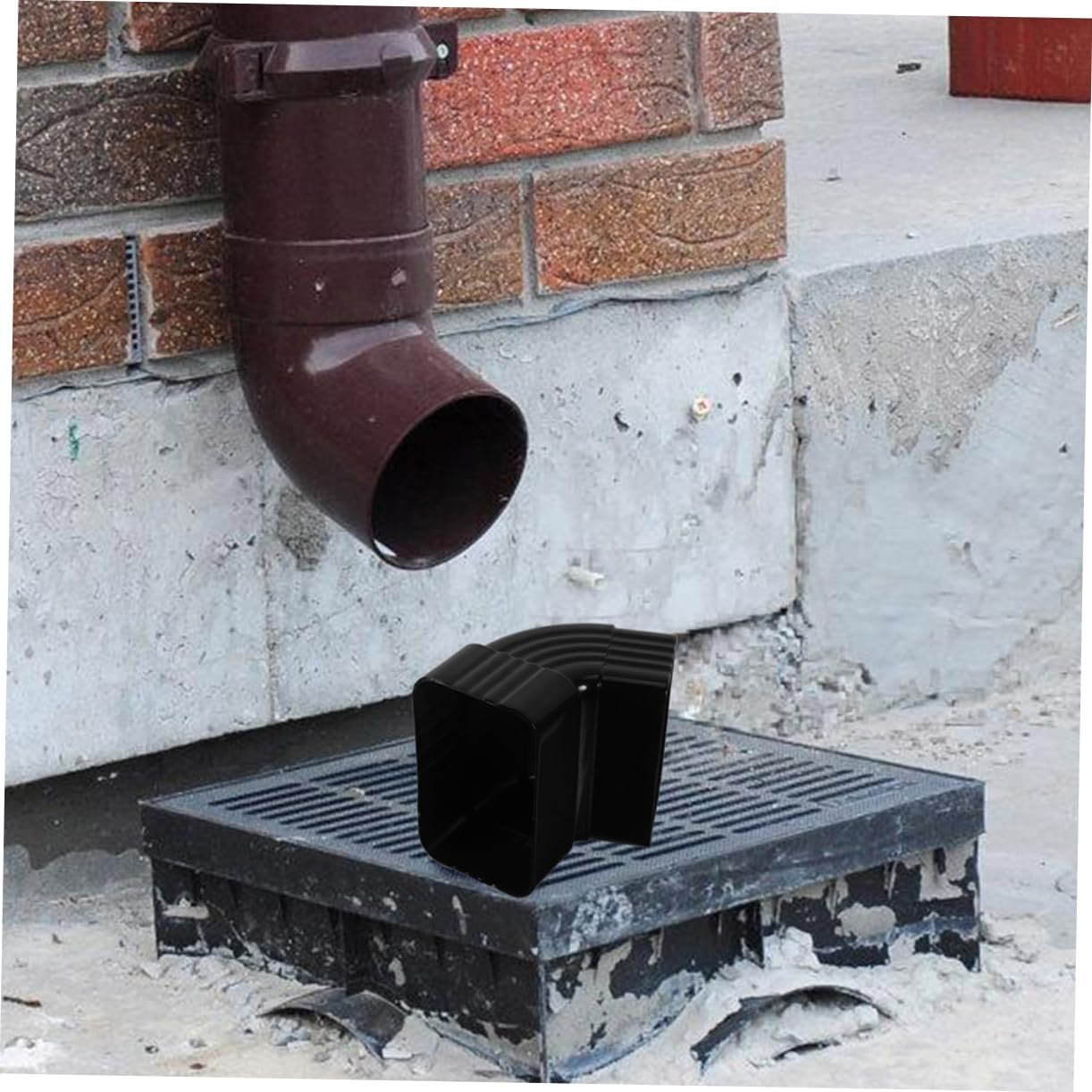 65degree Alloy Downspout Elbow Connector Bend Fitting for Rainwater Drainage System Durable Gutter Adapter with Precision Machining for Secure Installation