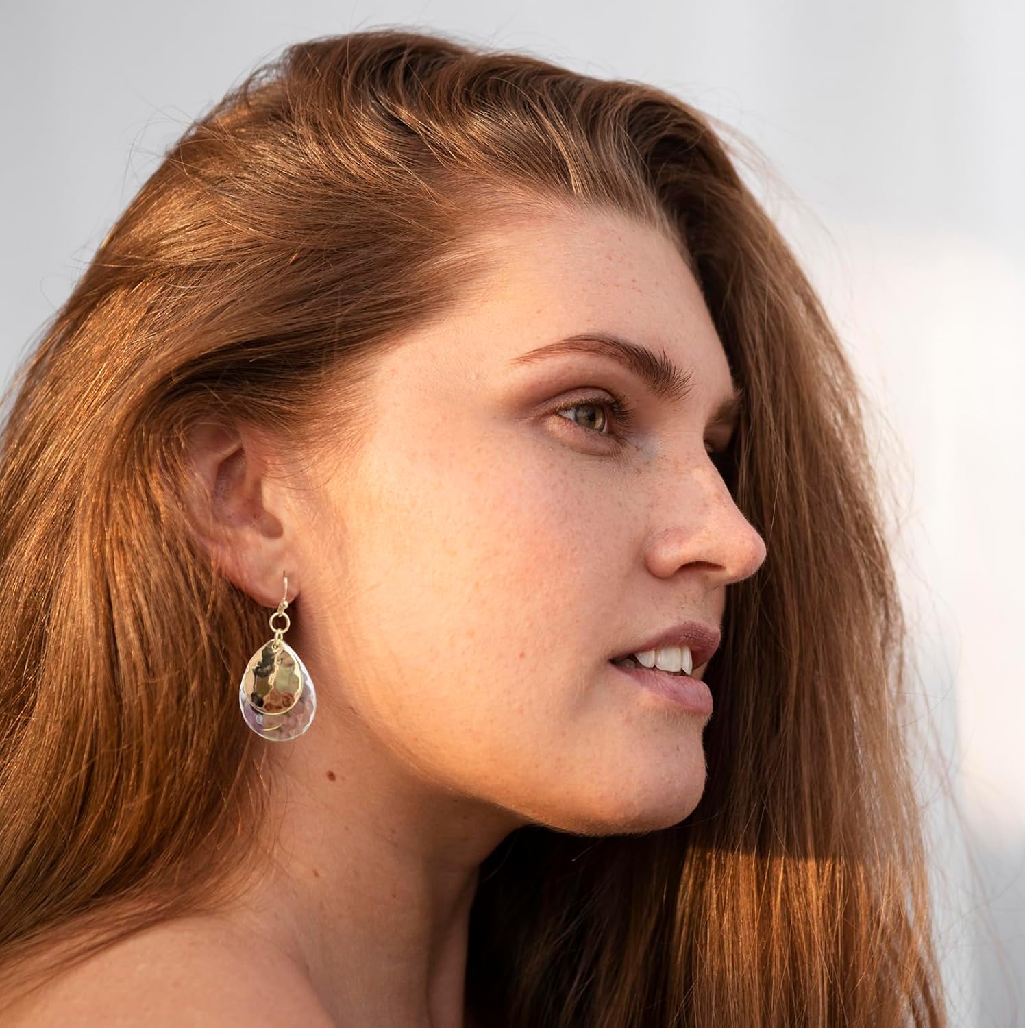 Gold and Silver Mixed Metal Earrings for Women Dangling Vintage Two Tone Boho Small Dangle Earrings - Image 5