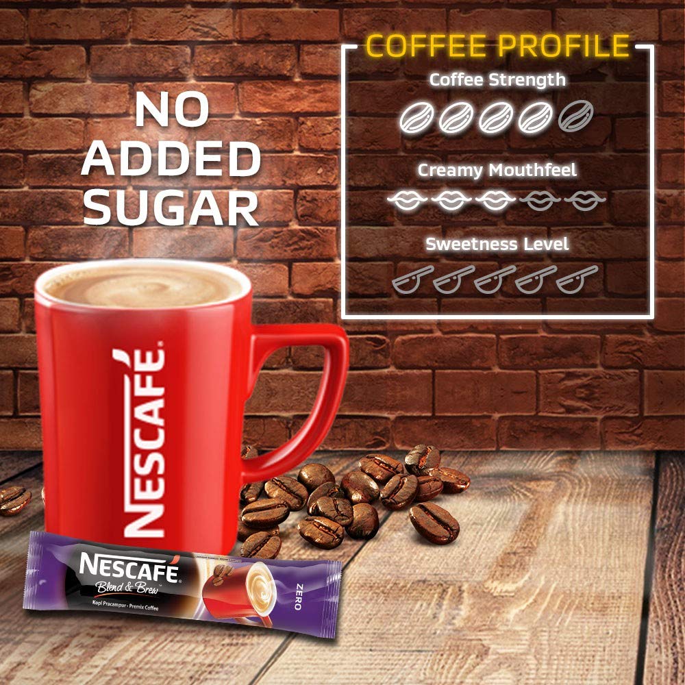 Nestle Malaysia Nescafe Zero Nescafe 2 In 1 Blend and Brew Zero
