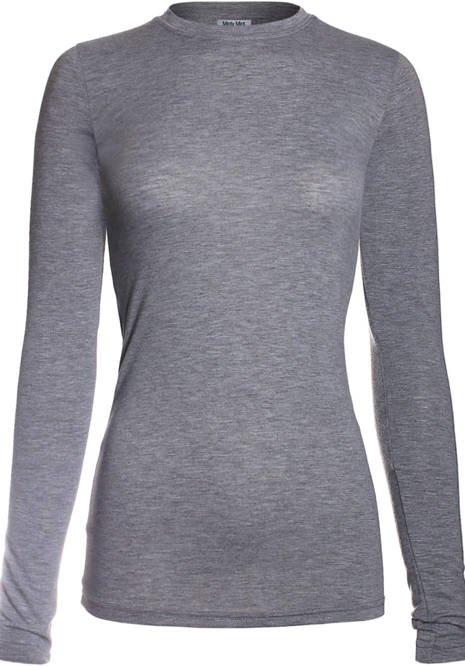 MedPro Women's Medical Scrub Solid Long Sleeve Undershirt