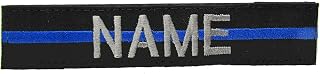 Military Uniform Supply Thin Blue Line Name Tape with Hook Fastener