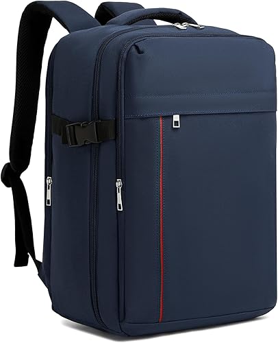 Kono Mochila de mano 40x20x25 Bolsa de mano Viaje en avión 20L, mochila para laptop de 15.6 pulgadas, para hombres y mujeres, Azul marino, 20 l