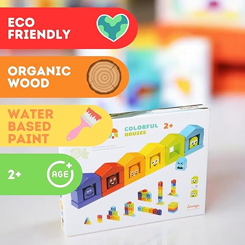 Miniatura 45 de CUBIKA Camión grúa de madera – Juego de vehículos de construcción magnética para niños pequeños a partir de 18 meses – Juguete Montessori