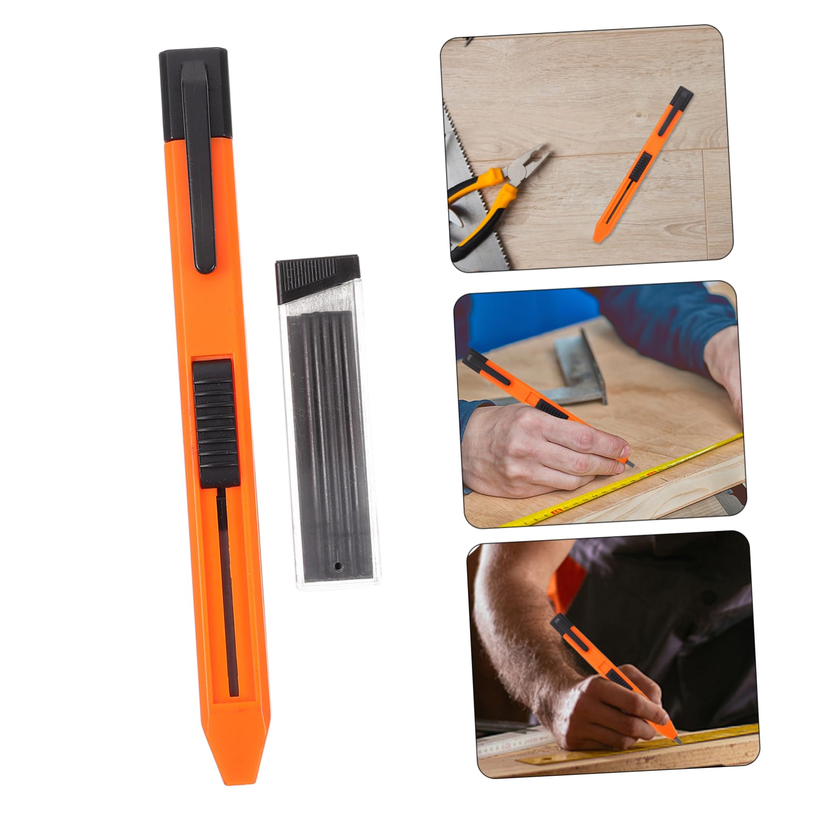 Crayon Mécanique SODIAL Pour Menuiserie – Porte-mine Rétractable, Pour Travaux Du Bois