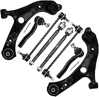 Vista 74 de Detroit Axle - Kit de brazos de control delanteros de 8 piezas para Toyota Sienna 2004-2010, 2 brazos de control inferiores con rótulas, 4 barras