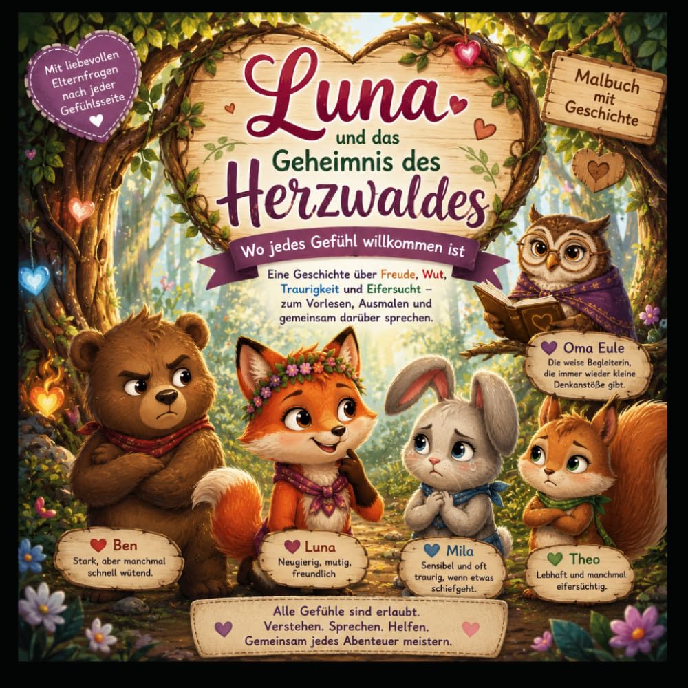 Luna und das Geheimnis des Herzwaldes: Die Farben der Gefühle