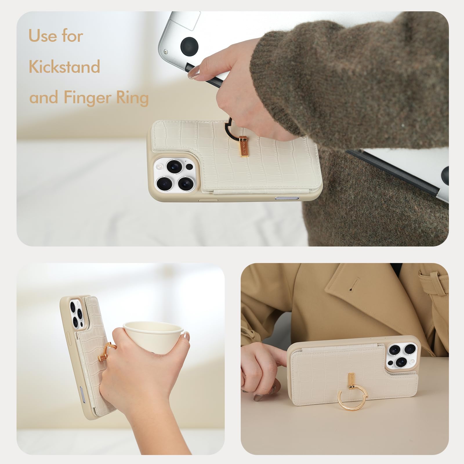 Amazon.co.jp: CUSTYPE iPhone 15 Pro Max用レザーウォレットケース