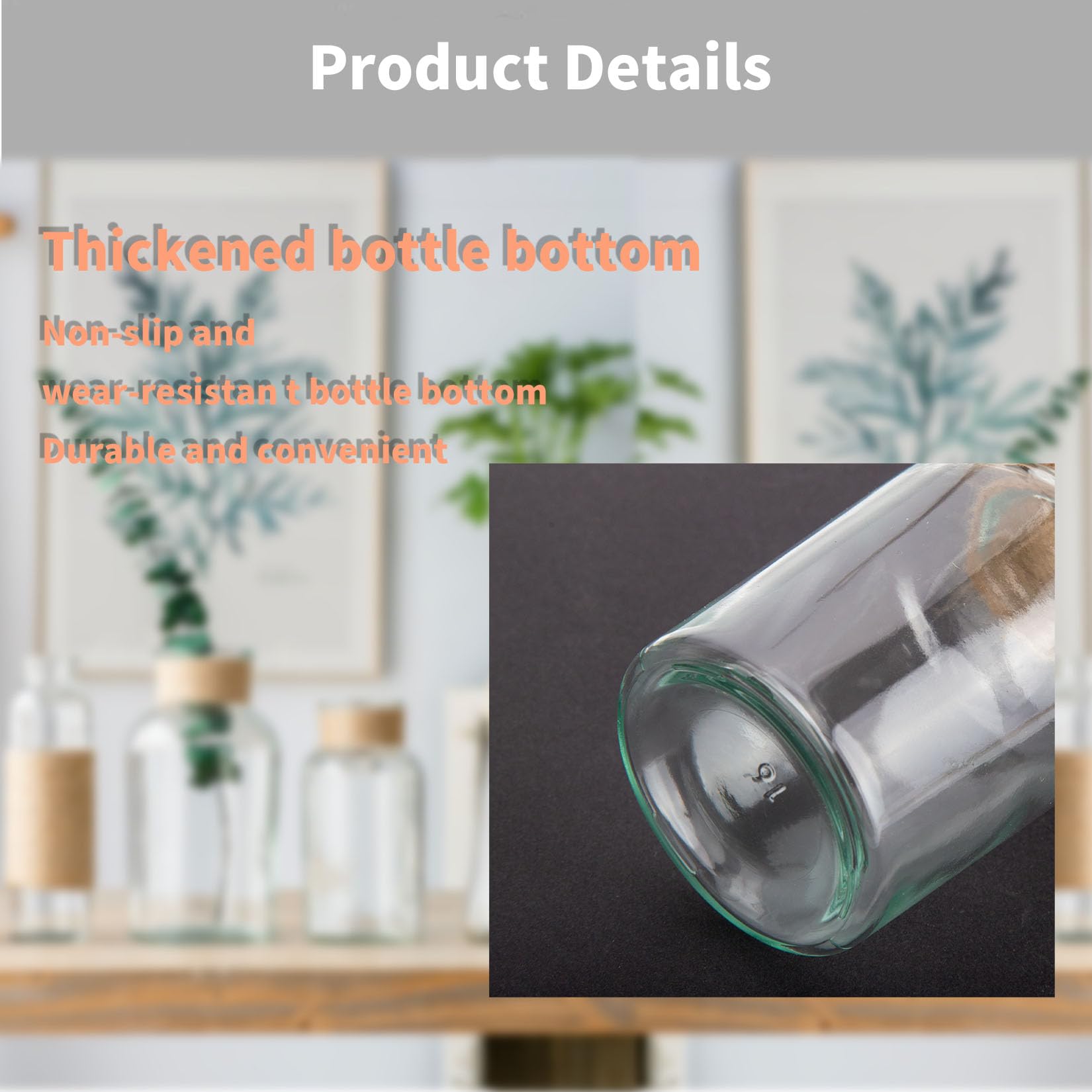 Lot De 5 Mini Vases En Verre: 125ML Vase Transparent - Petit Pot En Verre Pour Deco Table Mariage Maison Anniversaires Fêtes, Lave Vaisselle