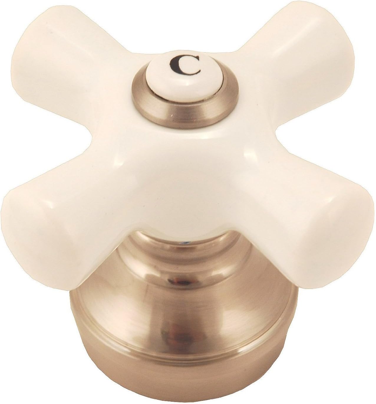 Shower Repair Kit Fits Price Pfister Crown Imperial Shower Faucet, with Porcelain Handles, Satin Nickel Finish -By Plumb USA