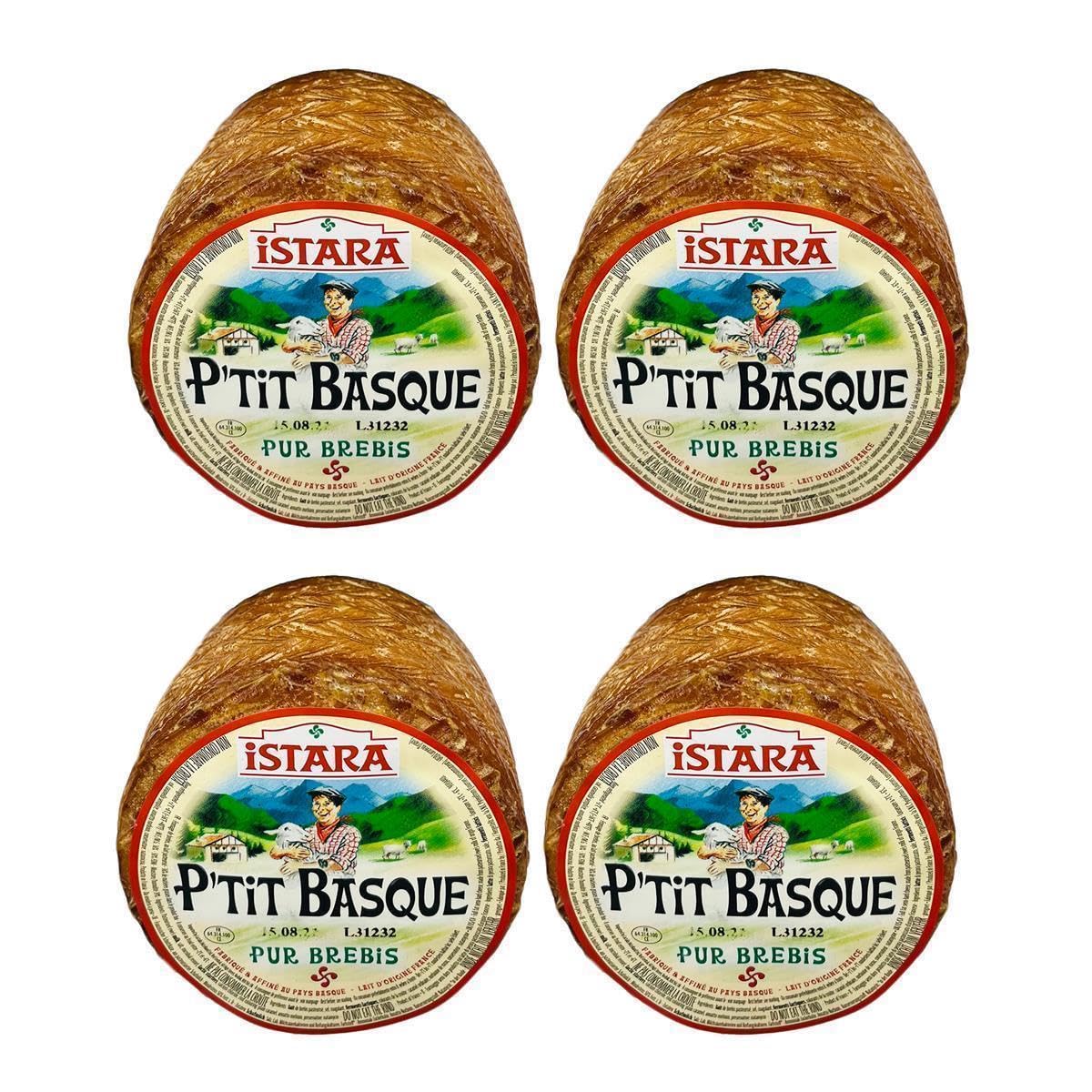 Istara P’TIT BASQUE - 5x ca. 700g - Baskenland-Käse Petite Basque baskisch-französich Schafs-Schnitt-Käse der kleine Baske aus den Pyrenäen Alternative zu Etorki passt zu Pinxto