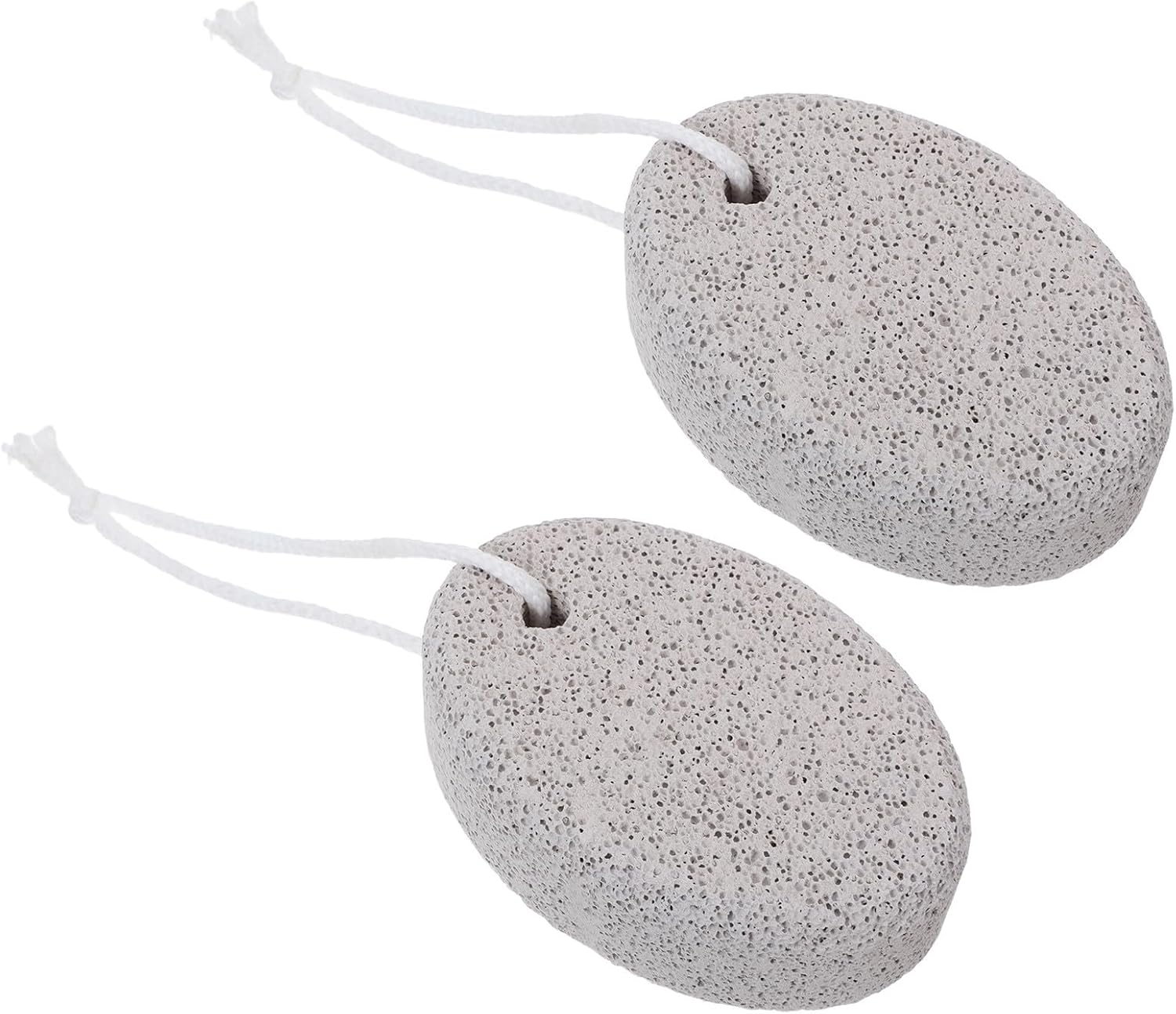 2pcs Foot Pumice Scrubber Stone for Elderly with Easy to Hold Shape and Stone Material, Ergonomic Comfort and Easy Maintenance for Use in Salons and Shower, Gentle Dry Skin