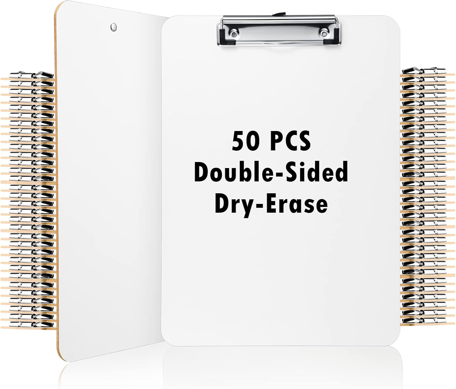 Jutom 50 Pcs Double Sided Dry Erase Clipboards Bulk 9" x