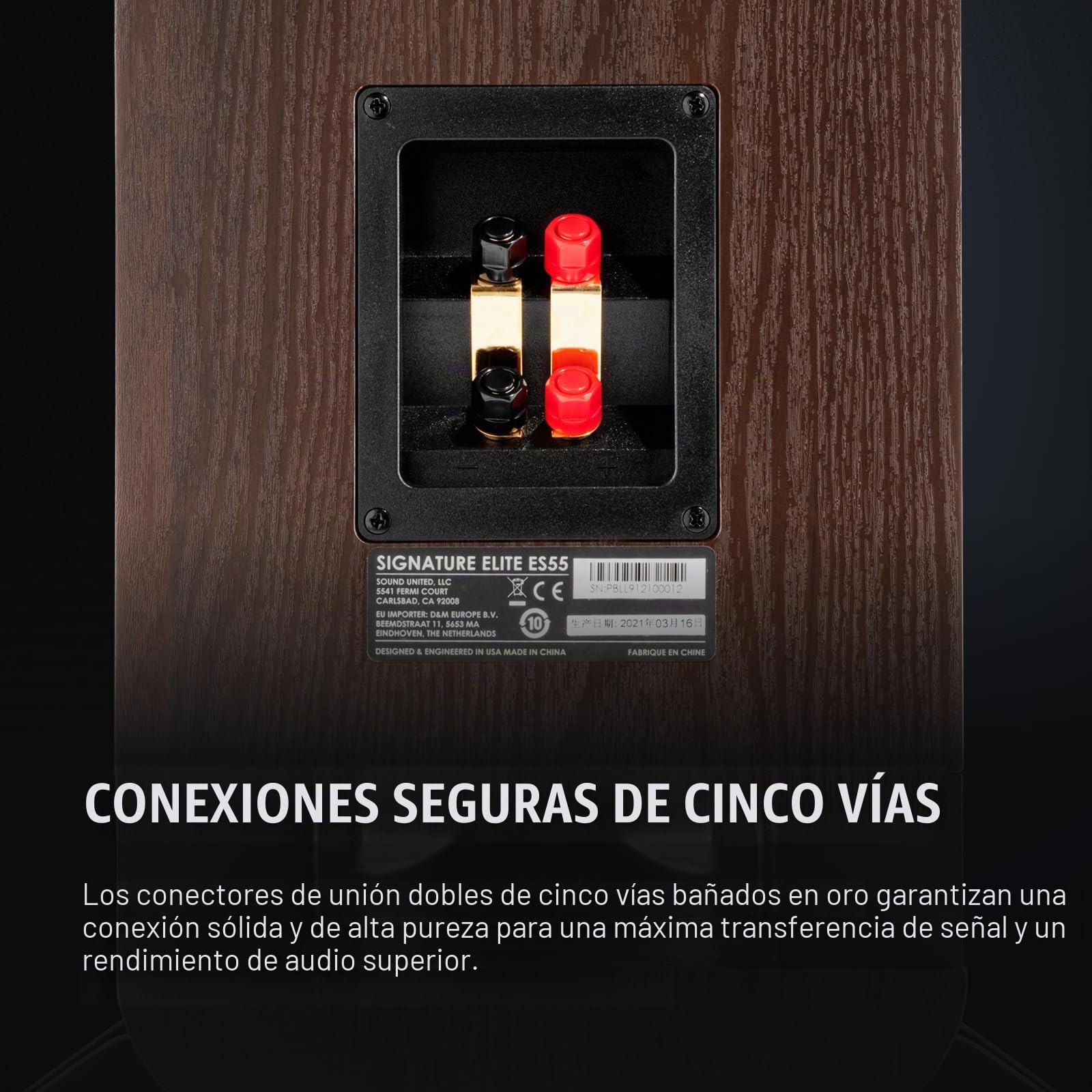 Polk Audio Signature Elite ES55 - Altavoz de Torre con Certificado de de Alta resolución y Dolby Atmos y DTS: Compatible con X, Tweeter de 1 Pulgada y (2) Woofers de 6,5 Pulgadas, Color Blanco