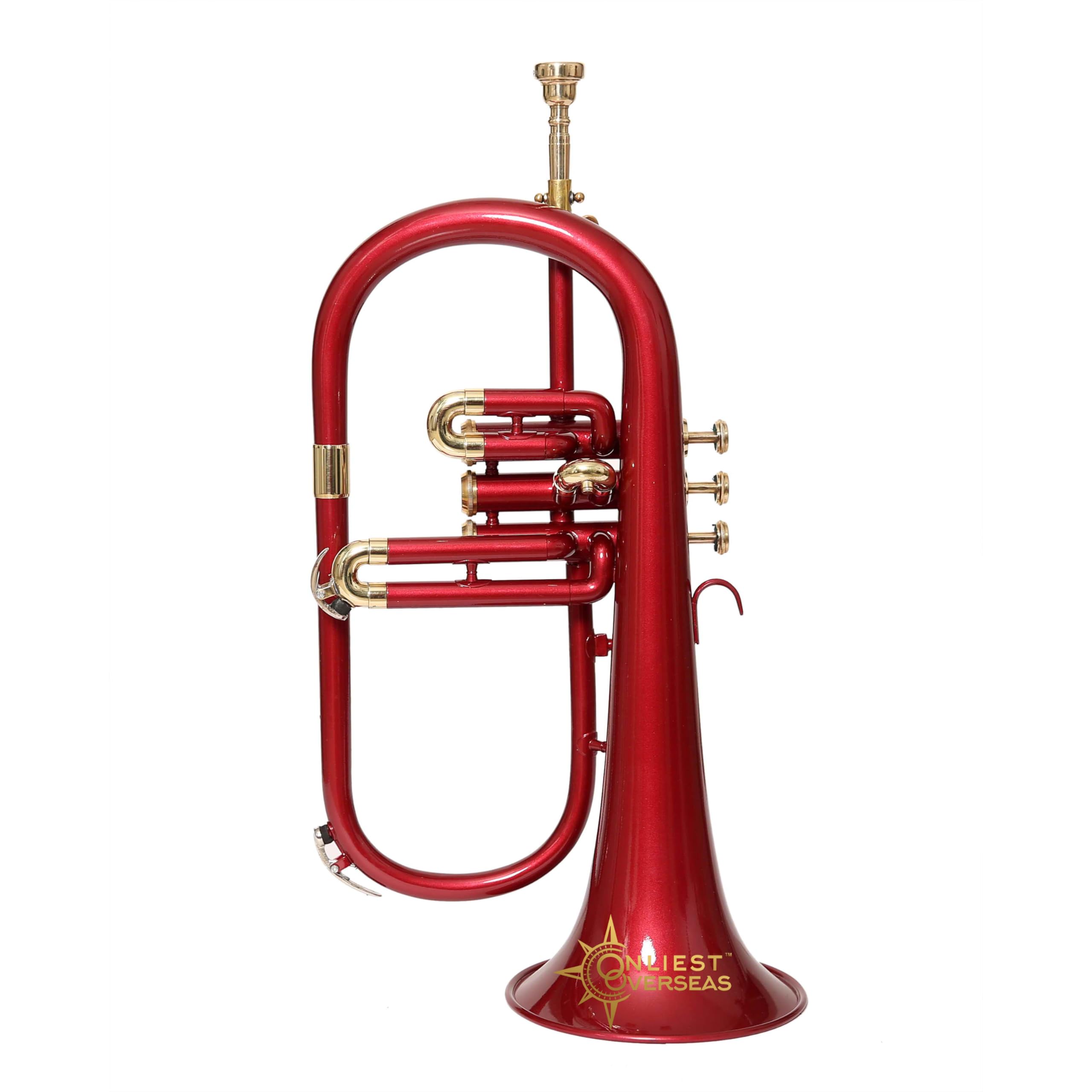 Flugel Horn 3 Valve Instrument en laiton avec tonalité chaude et valves lisses pour musiciens et étudiants