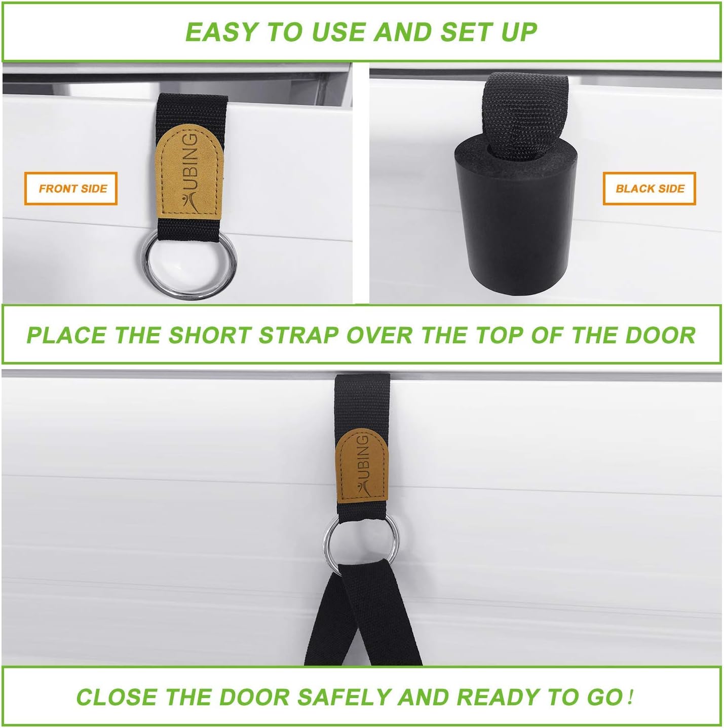 UBING Leg Stretcher, Door Flexibility Trainer, Over the Door Strech Strap for Flexibility, Splits Trainer for Dance Ballet Cheer Gymnastics Taekwondo Stretching