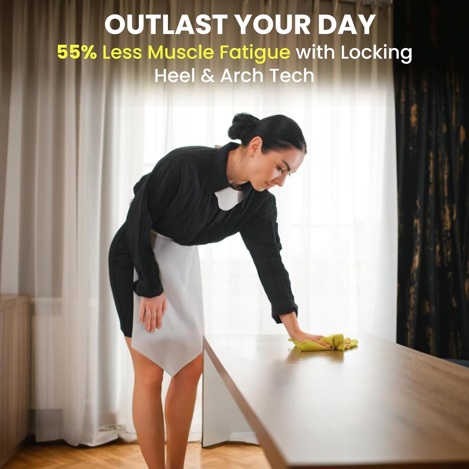 Welnove Sports Insoles for Plantar Fasciitis: Running Insoles to Prevent Injuries & Boost Performance – Shock-Absorbing Triple-Cushion Design for Marathon, Basketball, Pickleball & Hiking, L - Image 8